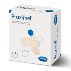 PROXIMEL SILICONE FOAM 4X4 W/ BORDER 10/BX