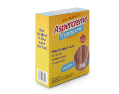 ASPERCREME 4% STRENGTH LIDOCAINE PATCH 5/BX