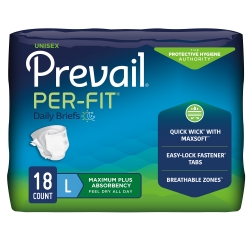 PREVAIL PER-FIT LARGE HEAVY ABSORBENCY 18/PK