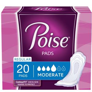 POISE PAD 11 X 3 EXTRA ABSORBENT 20/PK