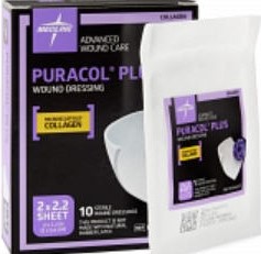 PURACOL PLUS COLLAGEN 4 X 4 10/BX