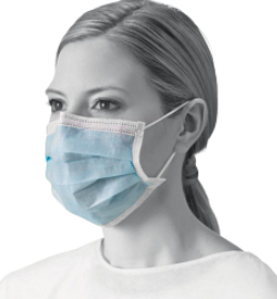 SURGICAL MASK W/ EAR LOOP 50/BX