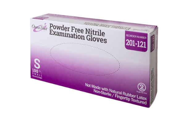 OMNITRUST NITRILE P/F EXAM GLOVE SMAL | Advanced Care Solutions