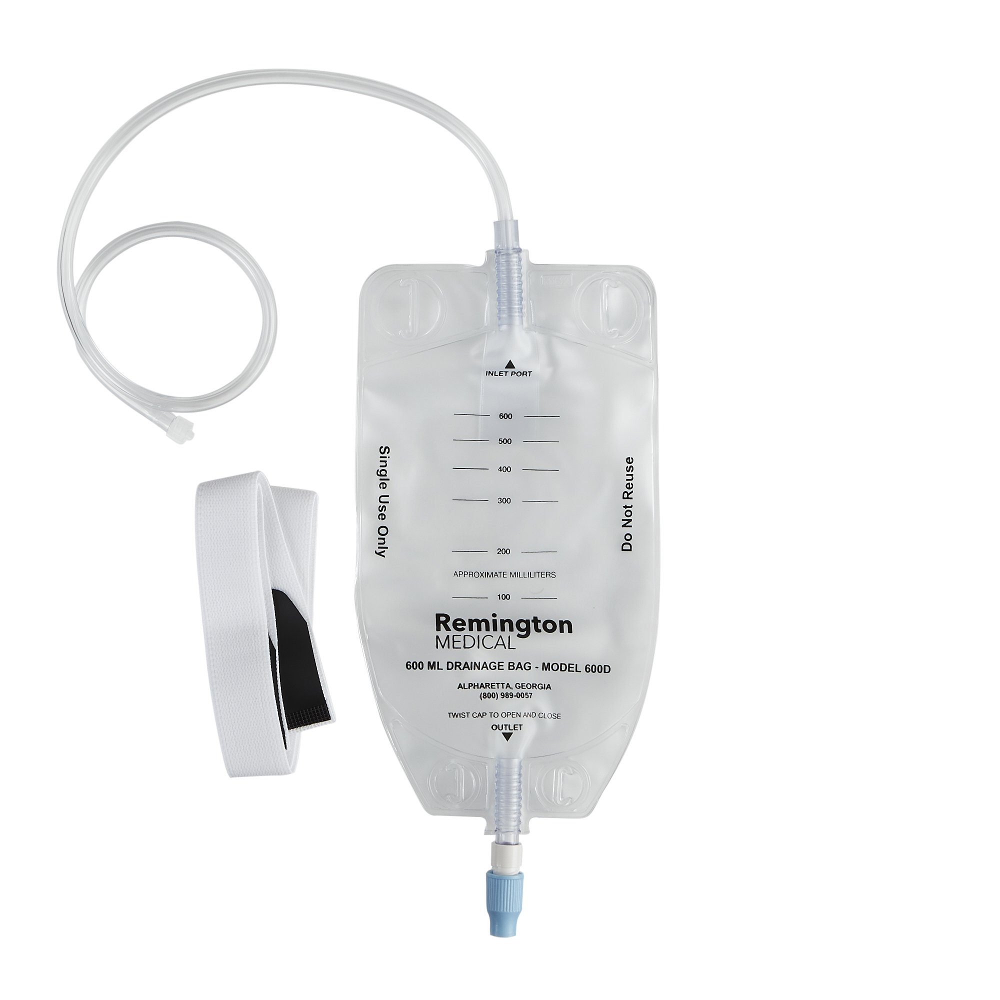 NEPHROSTOMY DRAINAGE BAG 600ML