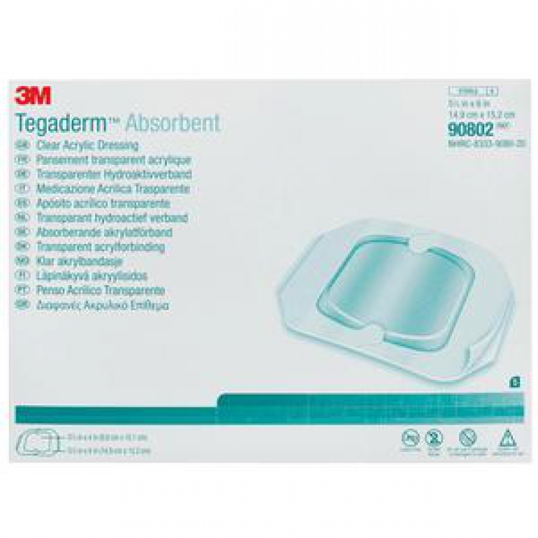 TEGADERM ABSORBENT 5.875 X 6 SQUARE 10/bx