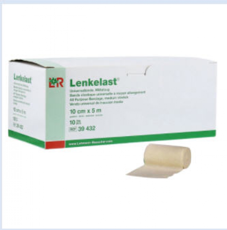 LENKELAST STRETCH BANDAGE MDM 10CM X 5M 12/EA