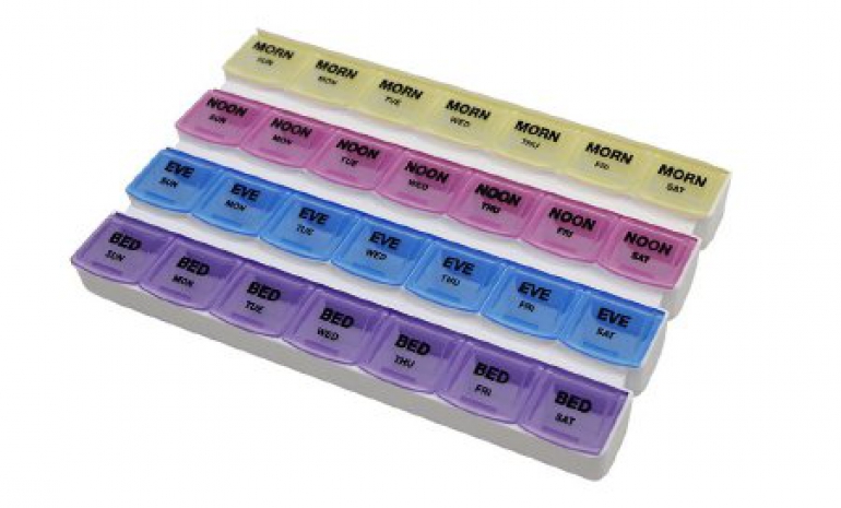 MEDIPLANNER PILL BOX 7 DAY 4X A DAY1/EA