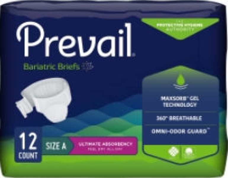 PREVAIL ADULT BRIEF XX-LARGE 12/PK