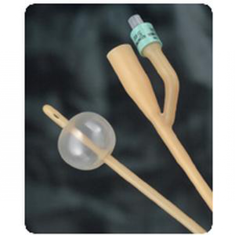 Silicone-elastomer coating provides protection against urethral irritation.