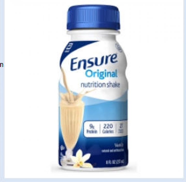 ENSURE VANILLA 8oz BOTTLE