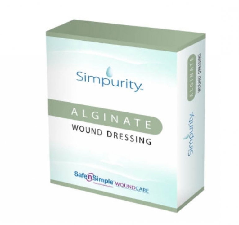 SIMPURITY ALGINATE WOUND DRESSING 4X5 10/BX