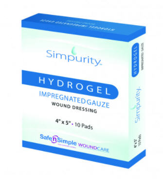 HYDROGEL IMPREGNATED GAUZE 4X5 10/BX