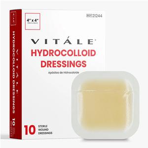 Vitale Thin Hydrocolloid Dressing, 4" x 4"