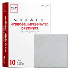 Vitale Hydrogel Impregnated Dressing with Zinc, 2" x 2"