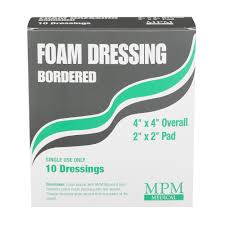 Non-Bordered Foam Dressing, 4" x 4"