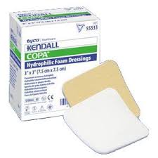 Cardinal Health Kendall Foam Dressing with Topsheet, 2" x 2"