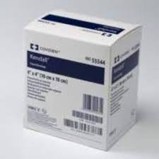 Cardinal Health Kendall AMD Antimicrobial Foam Dressing, Fenestrated, 3.5" x 3"
