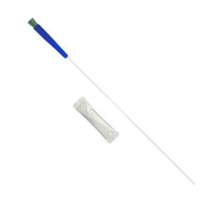 TruCath Hydrophilic Coude Catheter with water bag and touch free sleeve, 14FR, 16"