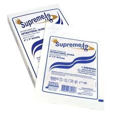 Supreme Ag Silver Calcium Alginate, 2" x 2"