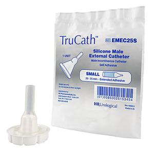 TruCath Male External Catheter, Extended Adhesive, 100% silicone, Intermediate, 32mm