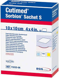 Cutimed Sorbion Sachet S Dressing, 3" x 3"