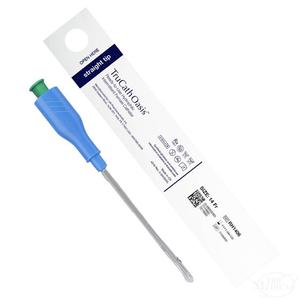 TruCath Oasis Ready-to-Use Hydrophilic Intermittent Female Catheter, TruProtect Grip, 8Fr, 6" Length