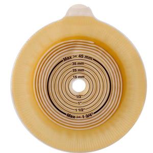 Entrust 4-1/4" x 4-1/4" Wafer, Extended Wear, Tape Collar, White, 1-3/4" Cut-to-Fit, DUAL HC