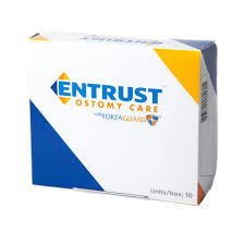 Entrust 12" Drainable Pouch, Transparent, 1-3/4", With Belt Tabs, and One Curved Tail Closure