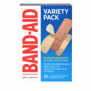 Band-Aid Variety Adhesive Bandages, Assorted, 30 ct