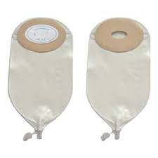 Nu-Flex 12 oz. Mini Pouch with Pre-attached Standard Wear Hydrocolloid Skin Barrier, No Belt Tabs, Trim to Fit Oval 7/8 x 1-1/4, Flat