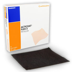 ACTICOAT Flex 3 Antimicrobial Barrier Dressing with Silcryst Nanocrystals, 4" x 8"