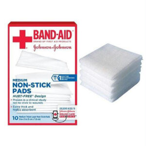 J & J Band-Aid First Aid Non-Stick Pads, 2" x 3", 10 ct