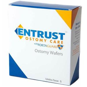 Entrust 5" x 5" Wafer, Standard Wear, Tape Collar, White, 2-3/4" Cut-to-Fit