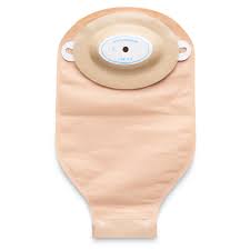Special Nu-Flex Oval Drain Pouch 7/8" Round Opening With Barrier Opaque Convex Brief Size Pouch, Roll-Up