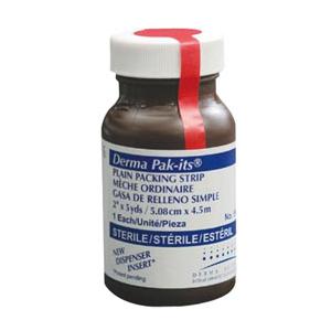 Pak-Its Gauze Packing Strips, 1" x 5 yds (Iodoform).