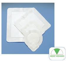 Covaderm Plus Tube Site Dressing 4" Tape with 2" Radial Slit