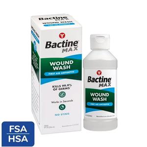 Bactine Max Wound Wash Liquid, 8 oz.