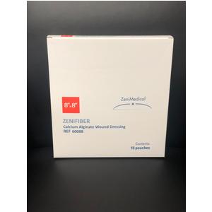 ZeniFiber-Ag Silver Calcium Alginate Wound Dressing, 8" x 8"