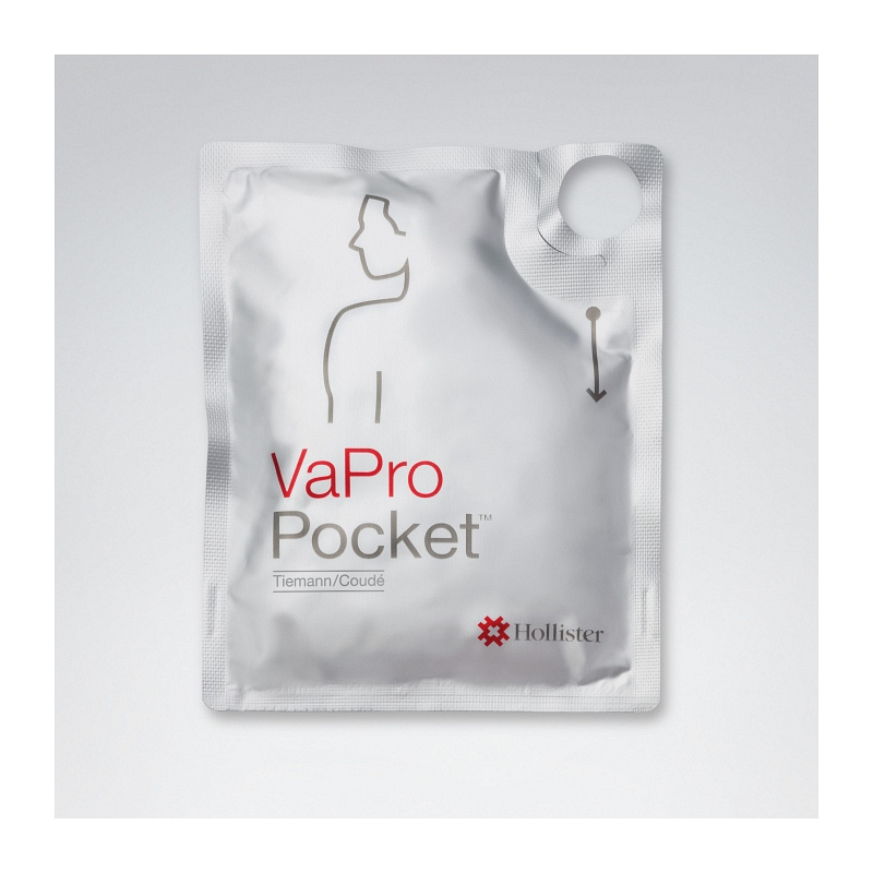 VaPro Pocket Coude No Touch Intermittent Catheter Without Collection Bag