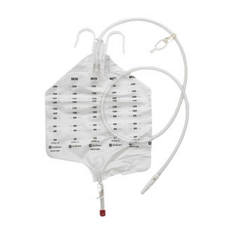 Bedside Drainage Collector System with Anti-reflux Valve 12" L 2000mL