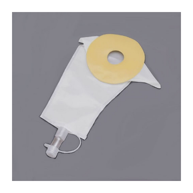 Retracted Penis Pouch 7 1/2" L x 4-1/2" W Transparent with Cut-to-Fit Flextend Skin Barrier and Drain Valve