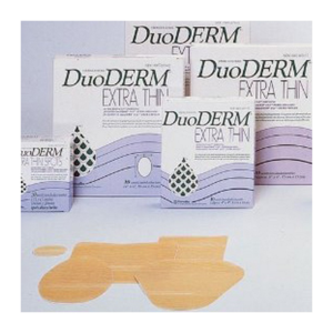 DuoDERM Extra Thin Hydrocolloid Dressing Spot 1-3/4" L x 1-1/2" W Size Oval Shape Translucent Backing