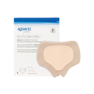 Aquacel Gelling Adhesive Foam Dressing 8" x 7". Water proof bacteria barrier