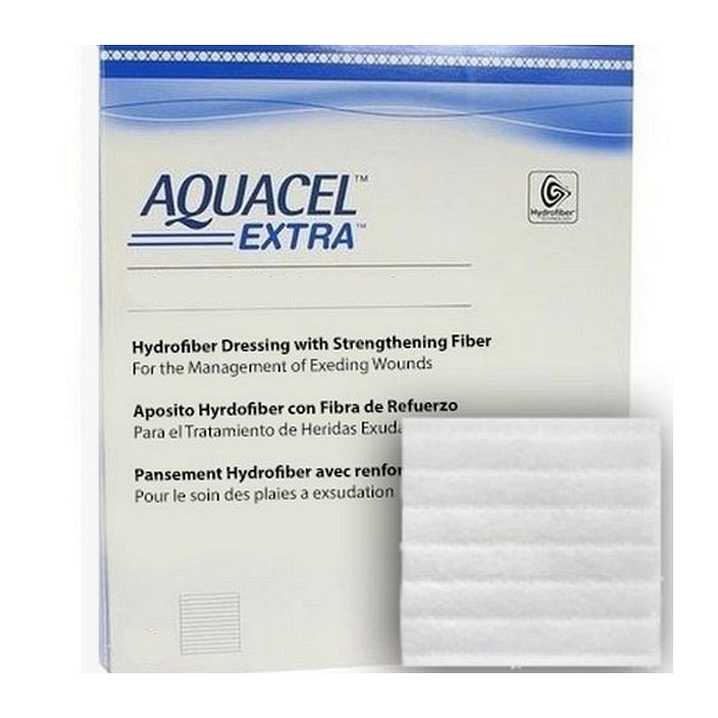 Aquacel Extra 2" X 2" Hydrofiber Wound Dressing.