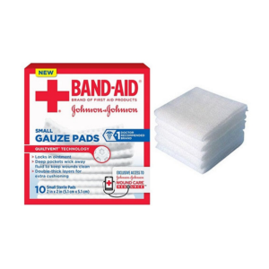 J & J Band-Aid First Aid Gauze Pads 2" x 2" 10 CT