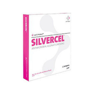 Silvercel Non-Adherent Antimicrobial Alginate Dressing 4" x 8"