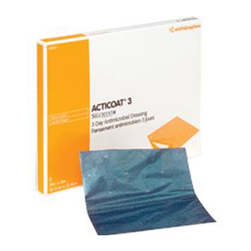 ACTICOAT Antimicrobial Barrier Burn Dressing with Nanocrystalline Silver 4" x 8"