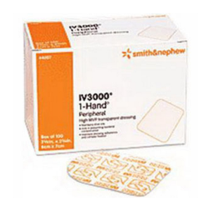 Opsite IV3000 Standard Moisture Responsive Catheter Dressing 4" x 8"