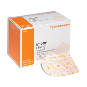 Opsite IV3000 1-Hand Delivery Moisture Responsive Catheter Dressing 2-3/8" x 2-3/4"
