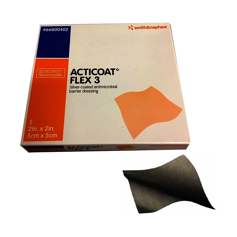 ACTICOAT Flex 3 Antimicrobial Barrier Dressing with Silcryst Nanocrystals